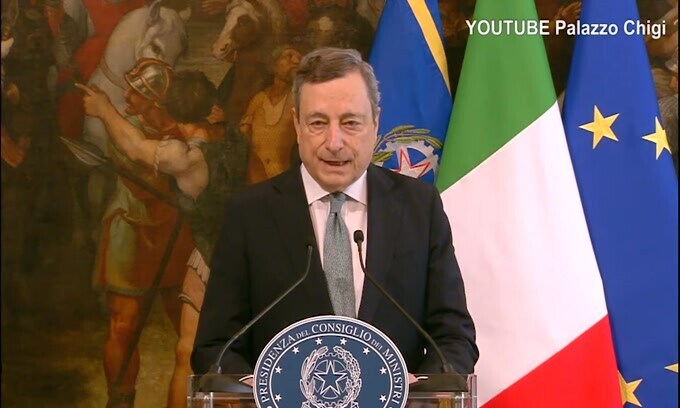 Draghi: "Vicini al popolo ucraino"