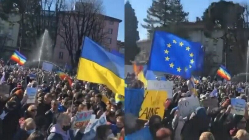 Lady Malinovskyi: Bergamo scende in piazza per l'Ucraina