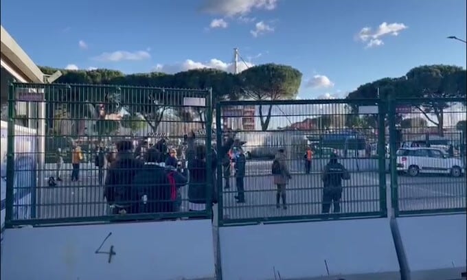 Empoli-Juventus, l'arrivo del pullman bianconero