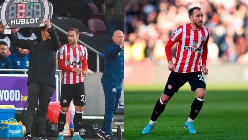 Eriksen, il ritorno in campo dopo 8 mesi: esordio con il Brentford