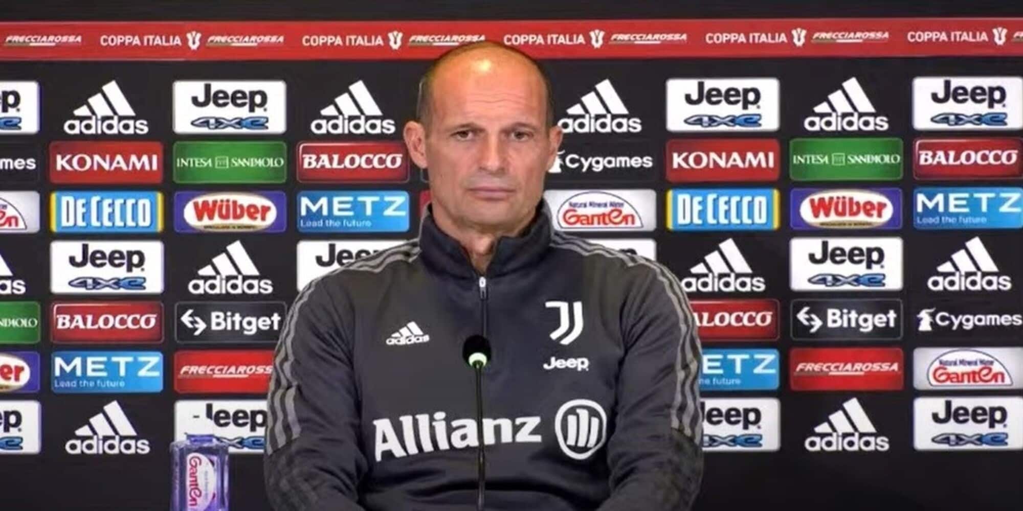 Fiorentina-Juve, Allegri: "De Sciglio c'è, Bonucci ko. Vlahovic a Firenze? La guerra è altrove"