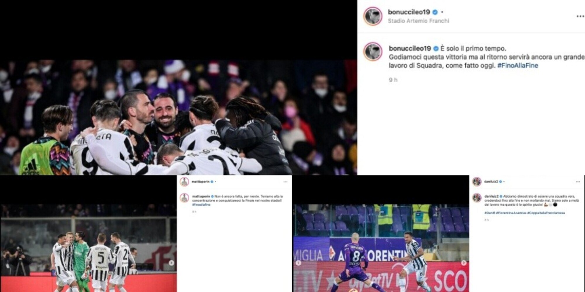 Fiorentina-Juve, Bonucci e Perin frenano gli entusiasmi. Dybala: "Vamos"