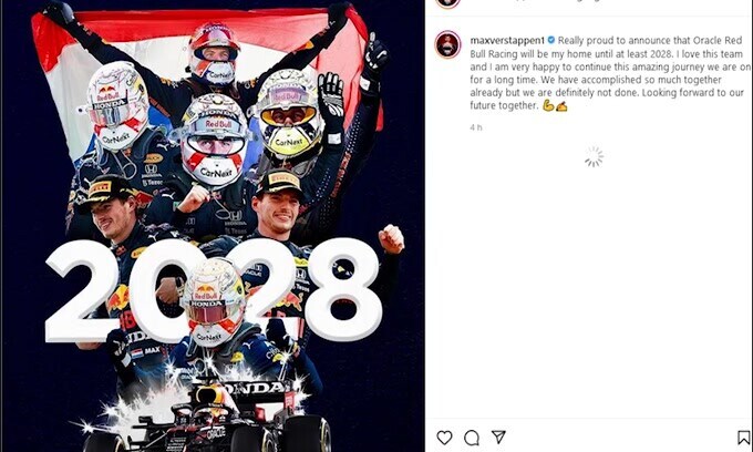 Ufficiale, Red Bull-Verstappen: avanti fino al 2028