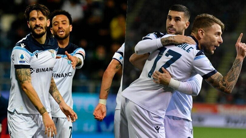 Lazio, tris al Cagliari nel segno di Immobile Luis Alberto e Felipe