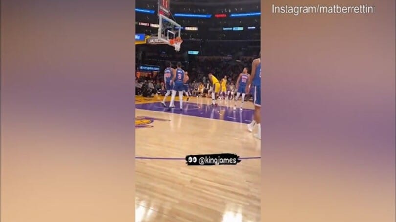 LeBron record di punti nella notte, Berrettini: "Svegliatemi!!"