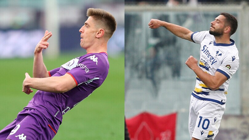 Piatek-Caprari, botta e risposta! Il Verona pareggia a Firenze