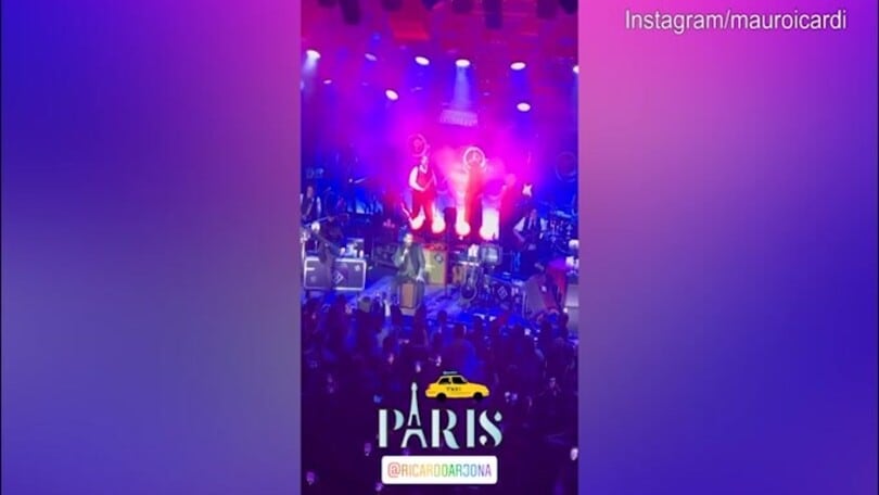 Mauro Icardi, concerto al Bataclan con Wanda Nara