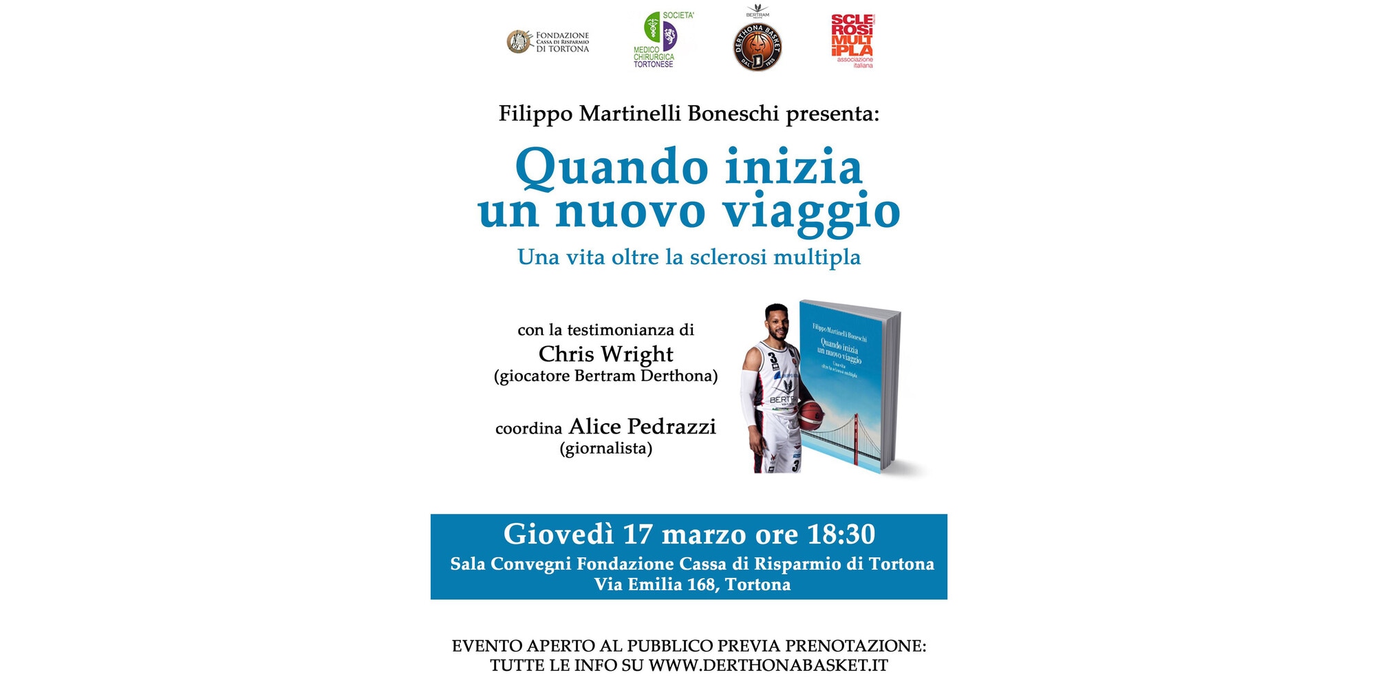 Derthona: giovedì la presentazione del libro ‘Quando inizia un nuovo viaggio’