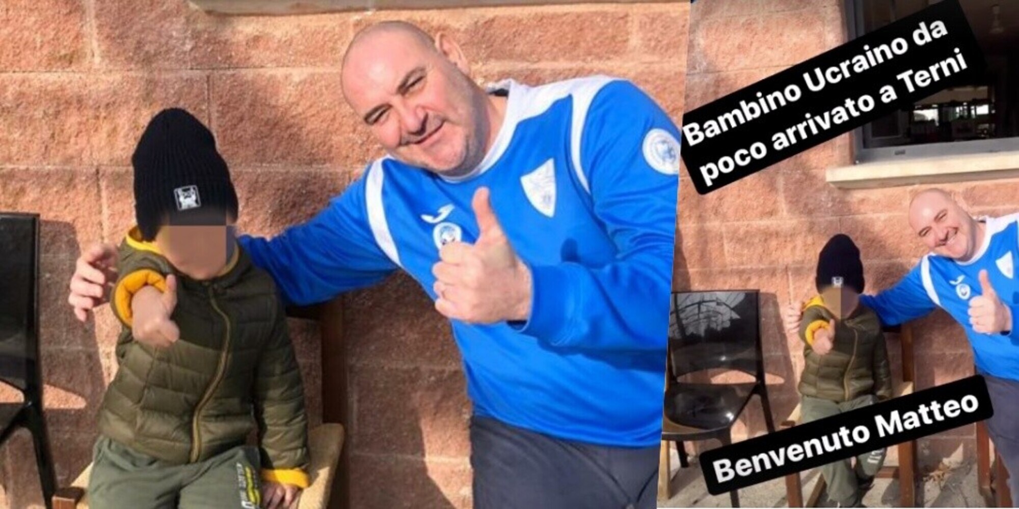Zampagna accoglie un bimbo profugo nella sua scuola calcio