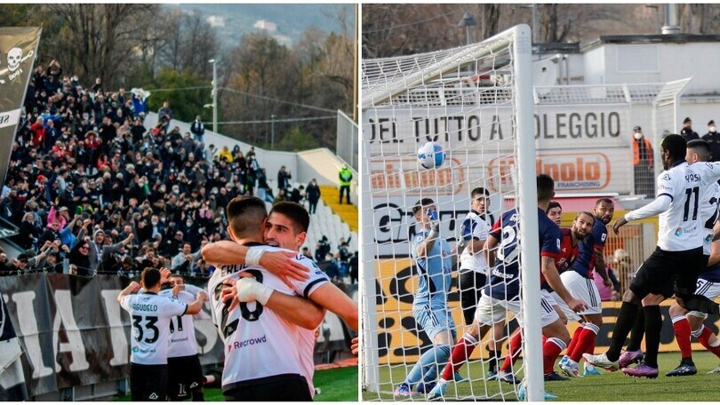 Spezia-Cagliari 2-0: decidono Erlic e Manaj, vola Thiago Motta