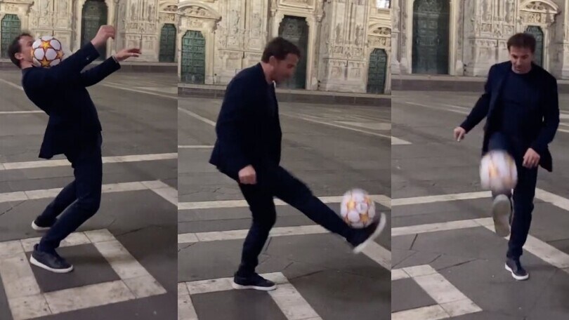 Del Piero, che palleggi davanti al Duomo di Milano!