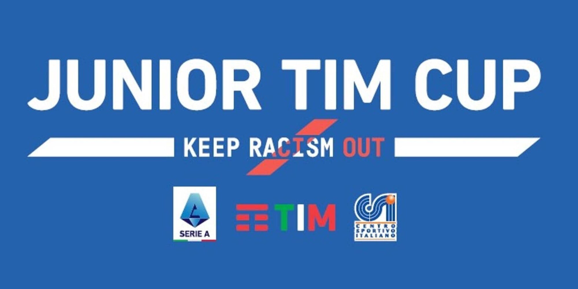 Lega Serie A Tim e CSI tornano in campo per sostenere la "Junior Tim Cup-Keep Racism Out"