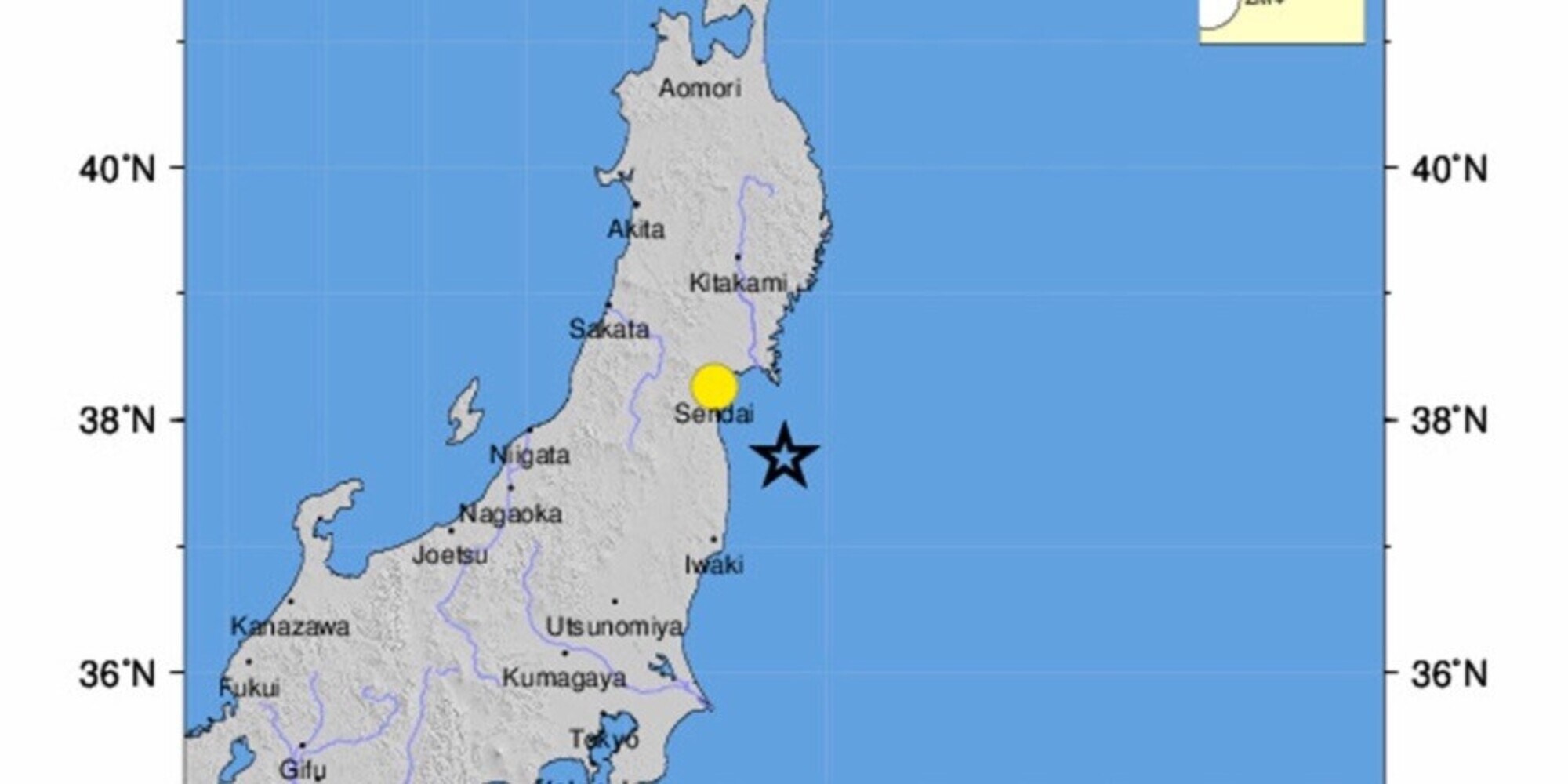 Terremoto al largo di Fukushima: previste onde di tsunami di un metro