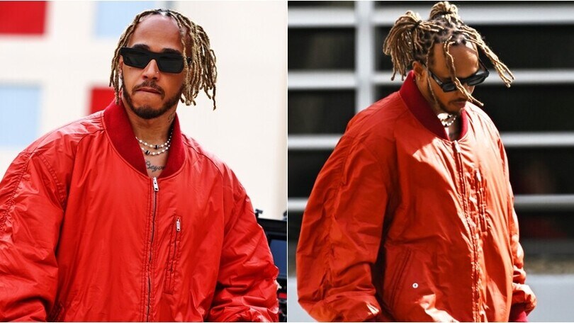 F1, Hamilton si presenta in Bahrain con un nuovo look