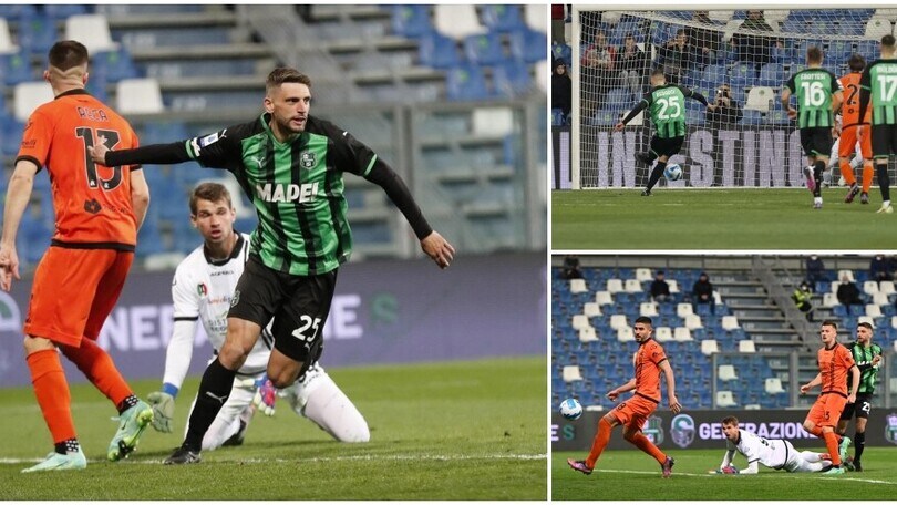 Sassuolo-Spezia 4-1: Berardi, doppietta e 100° gol in A