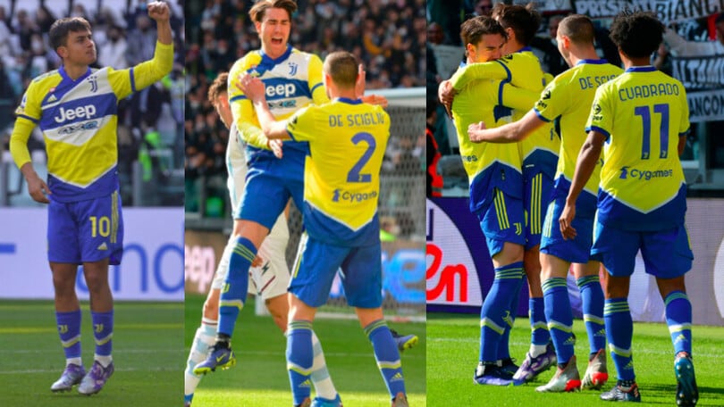 Dybala sblocca, Vlahovic raddoppia: la Juve batte la Salernitana