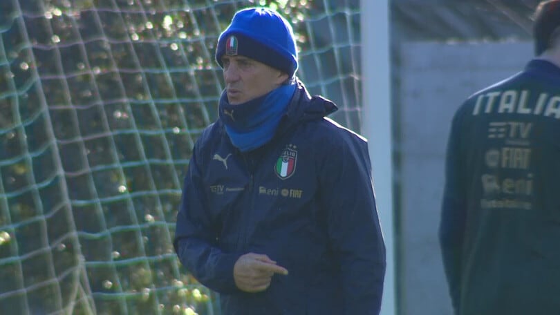 Primo allenamento degli Azzurri a Coverciano