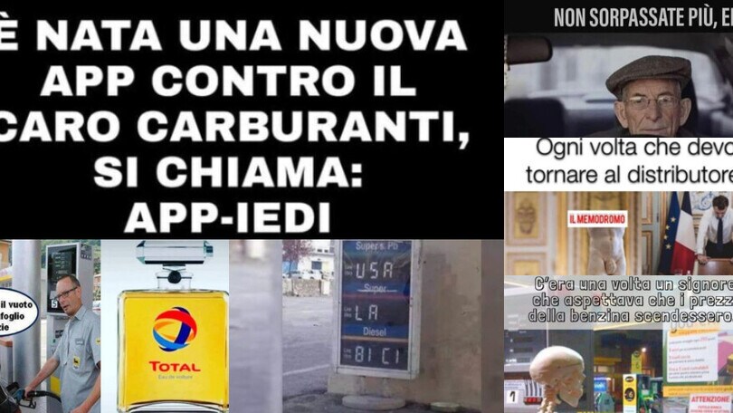 Il caro benzina terrorizza gli automobilisti e sul web impazzano le ironie