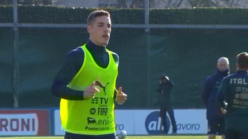 Le immagini di Zaniolo in Nazionale