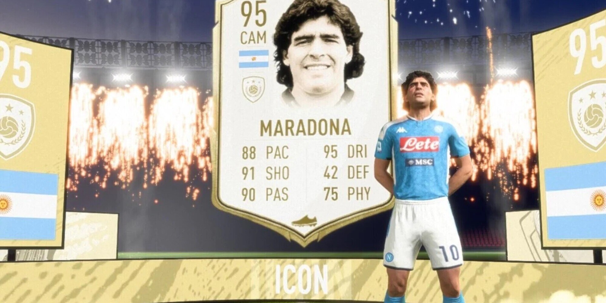 Non c'è più Maradona su Fifa 22