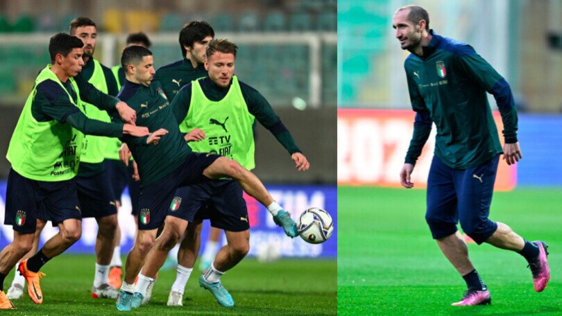 Italia, allenamento al Barbera: Chiellini è carico