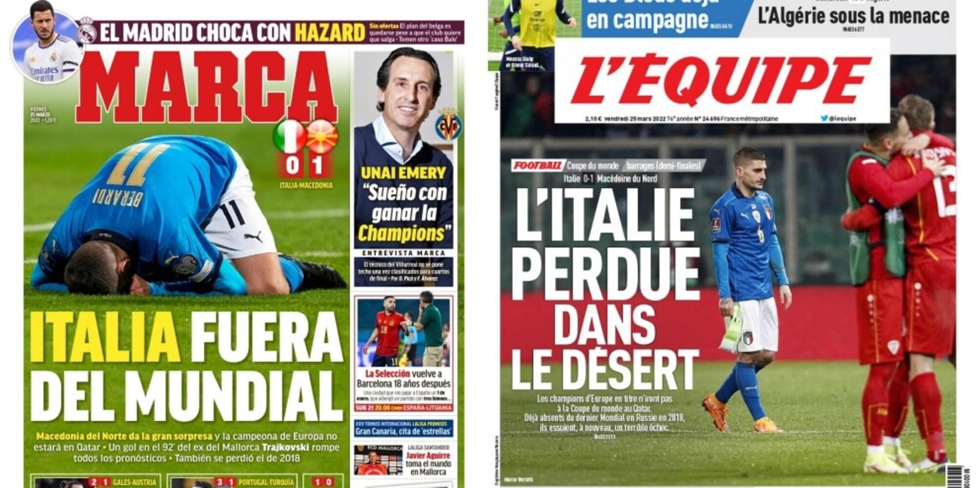 Italia, da Marca a L'Équipe e Record: le prime pagine della stampa estera