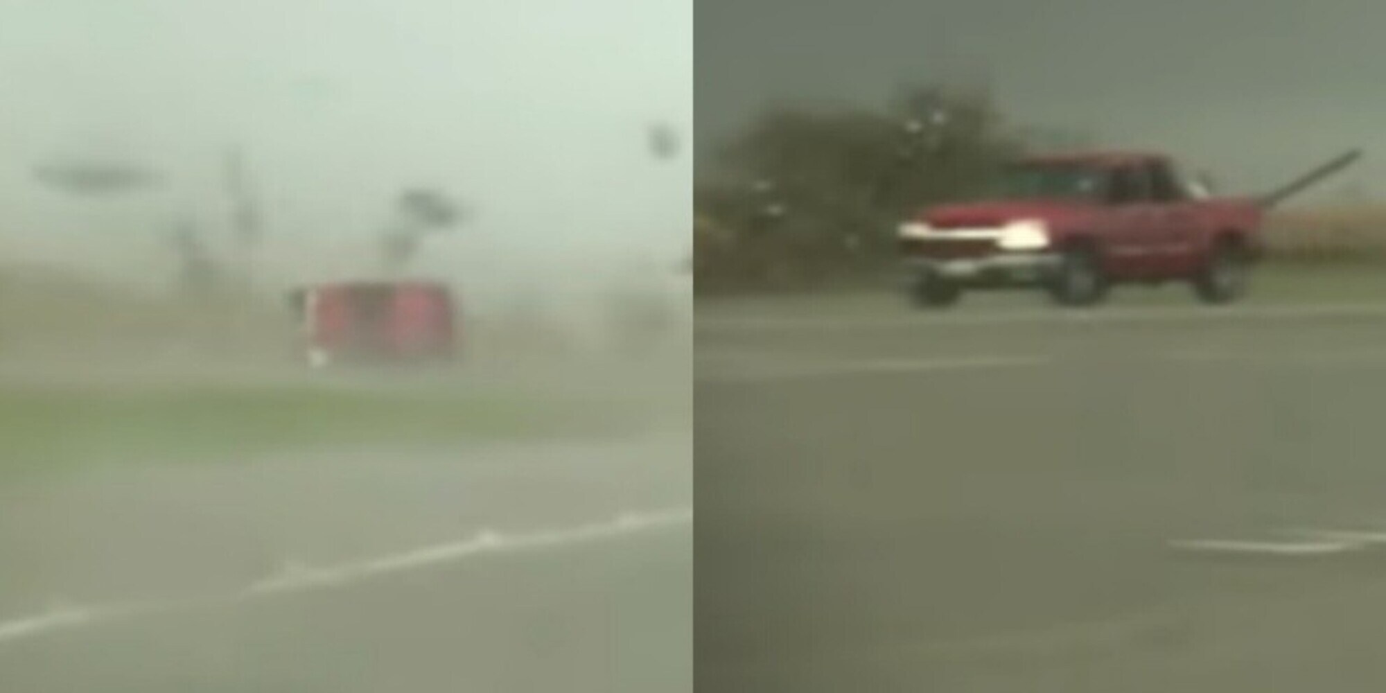 In fuga dal tornado al volante di un'auto: al volante c'è un 16enne!