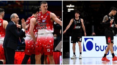 Milano vince il derby con Varese, la Virtus risponde battendo Reggio Emilia