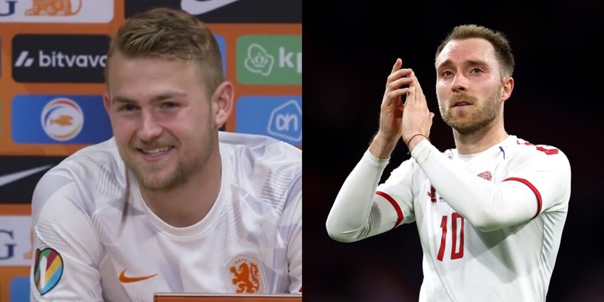 De Ligt riabbraccia Eriksen: "Ero timoroso, avevo l'istinto di frenarmi"