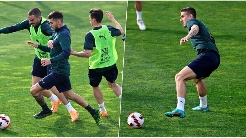 Italia, su la testa! C'è Bonucci nella partitella, Zaniolo scalpita