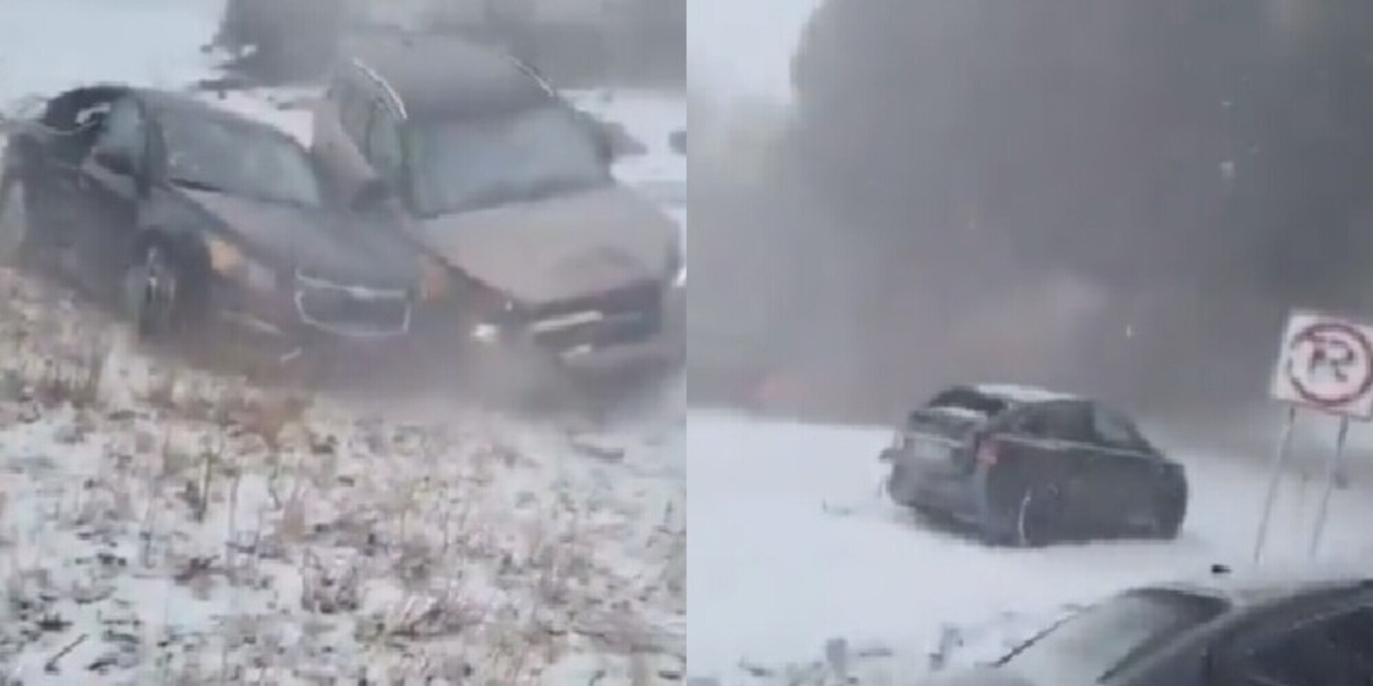 Bufera di neve causa maxi tamponamento: 50 auto coinvolte e 3 vittime