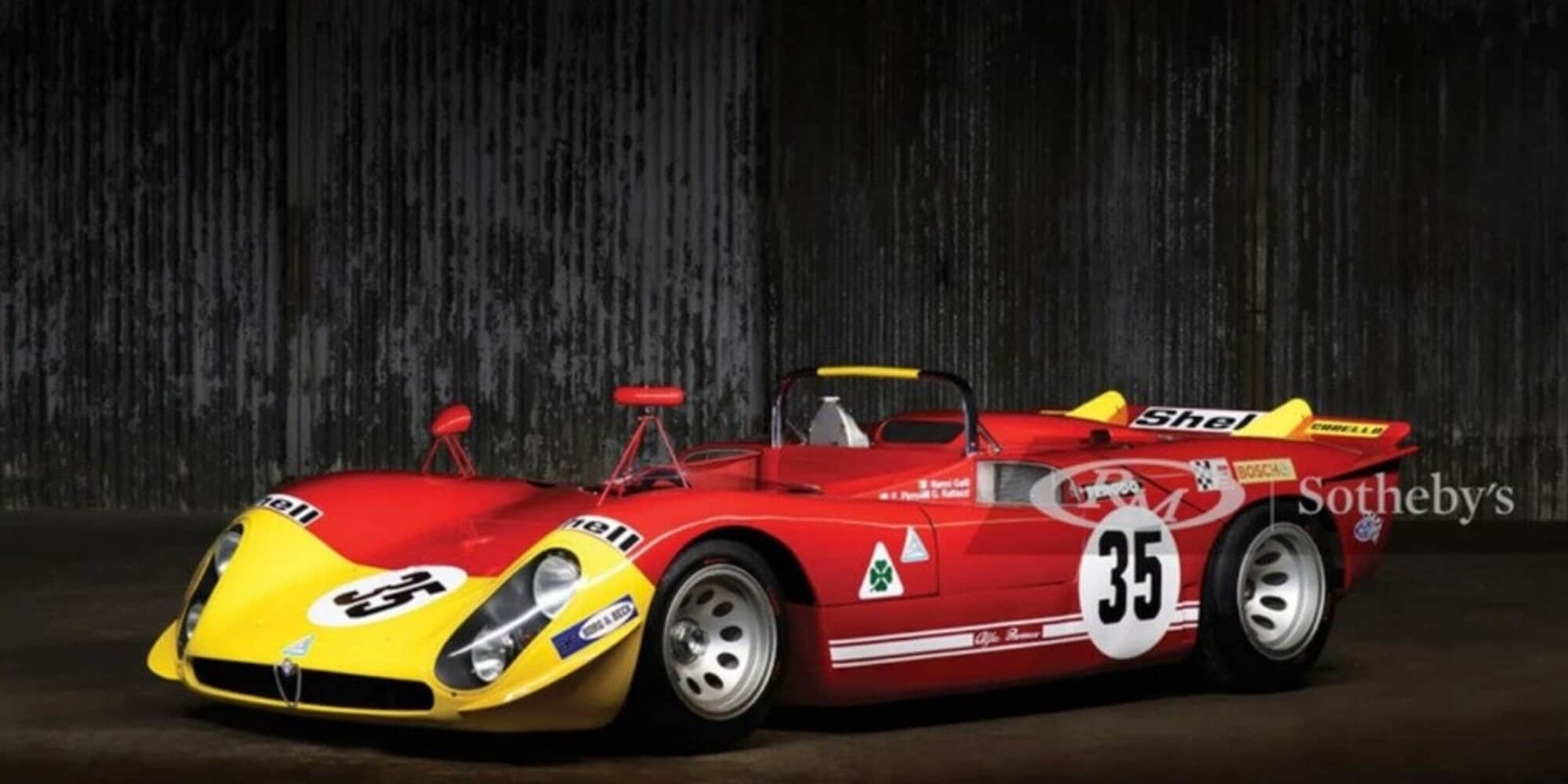 Alfa Romeo Tipo 33 in gara a Le Mans 1970: la base d'asta è clamorosa