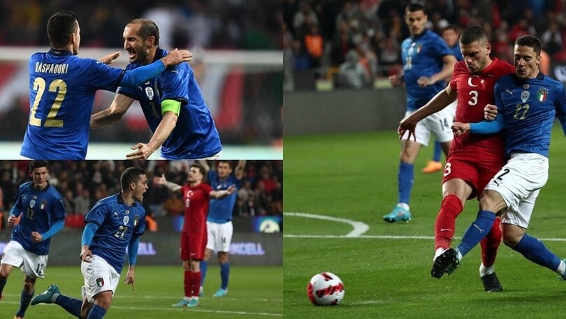 Raspadori guida il nuovo corso dell'Italia con una doppietta: Turchia ko 3-2