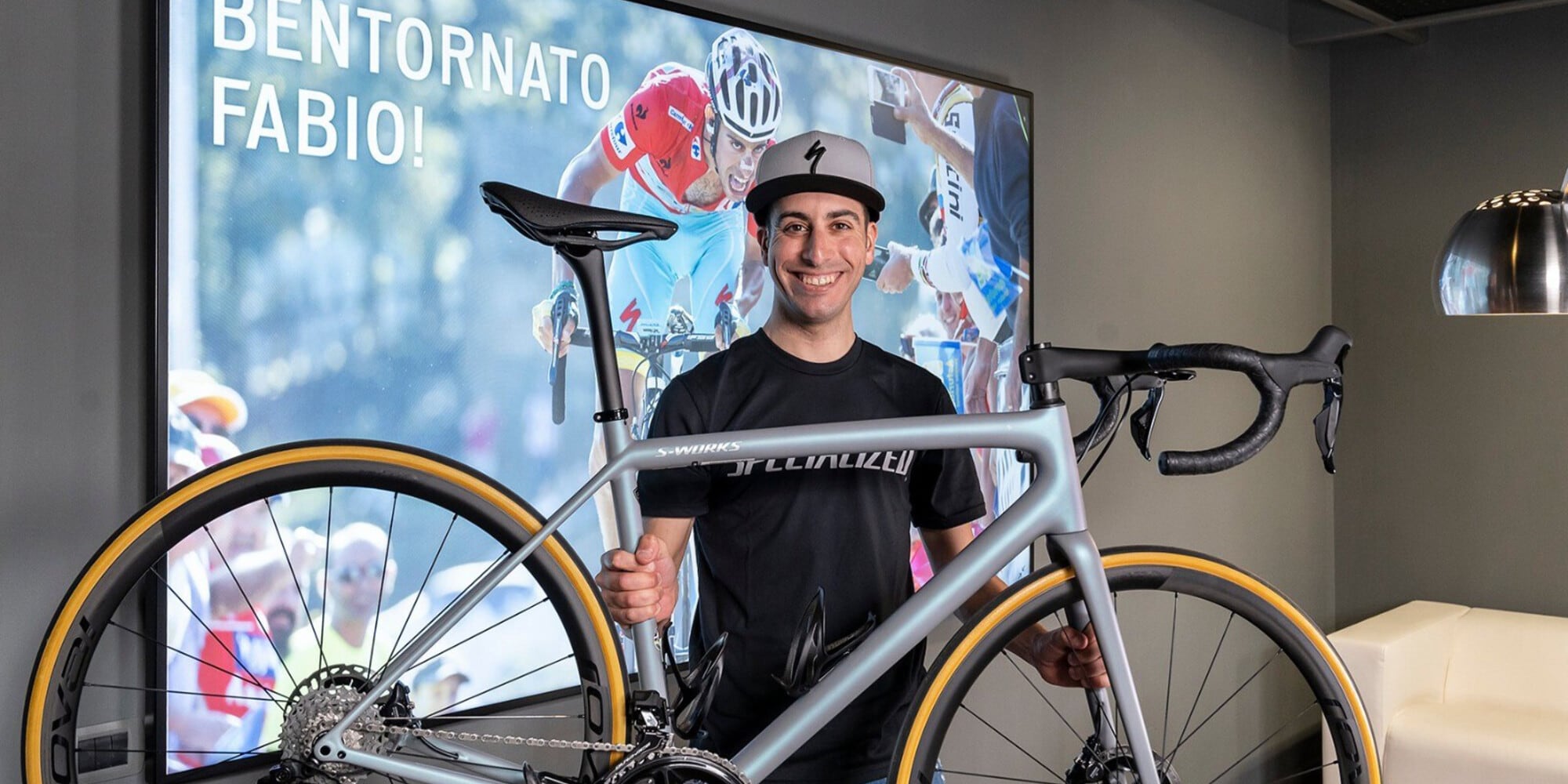 Granfondo Sestriere, Fabio Aru alla partenza
