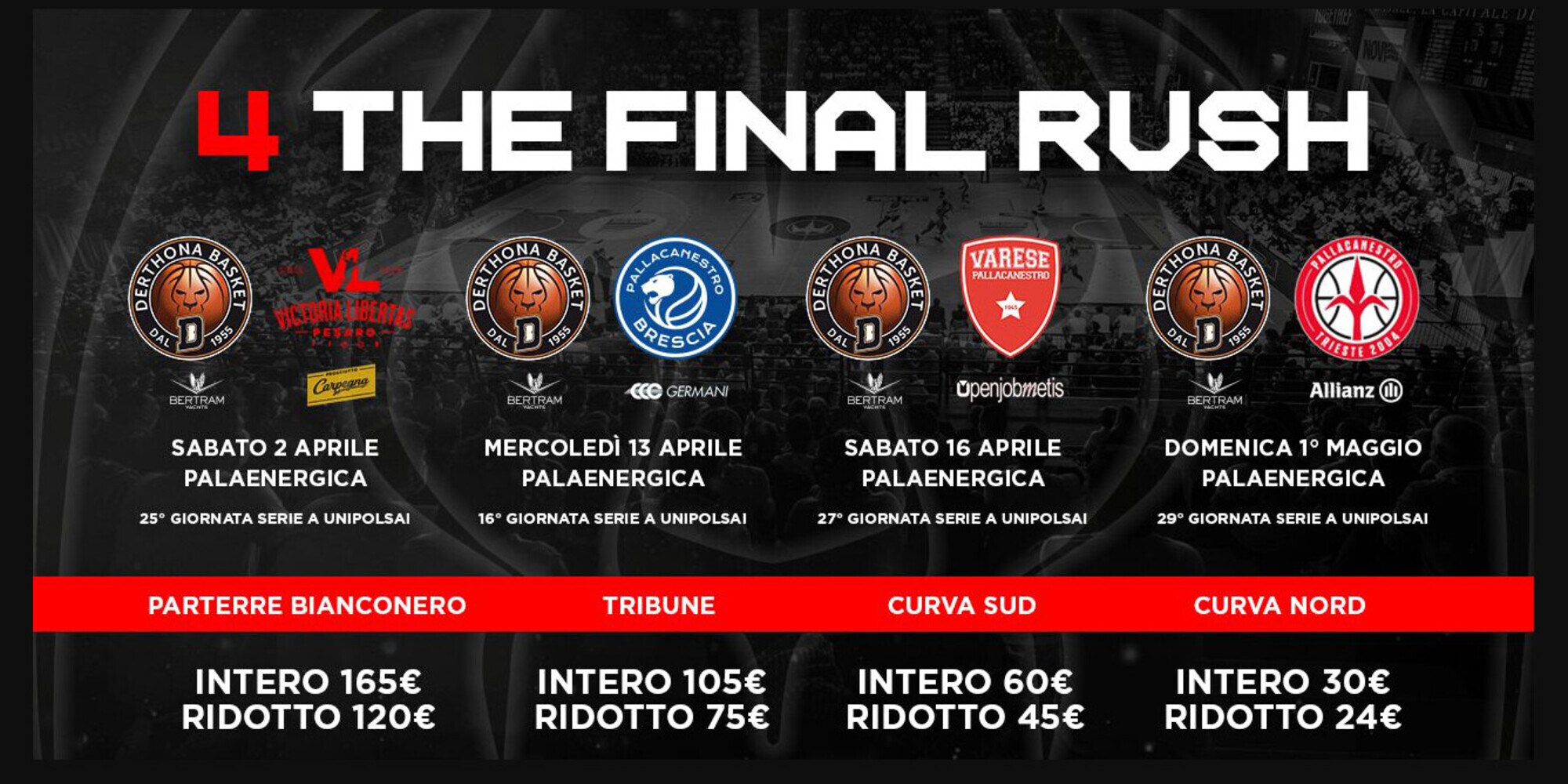 Il finale di stagione insieme al Derthona Basket