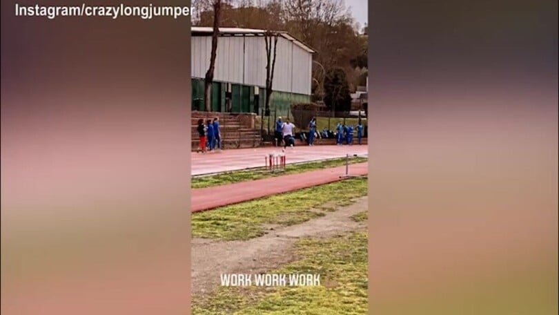 La corsa di Jacobs: "Work work work"