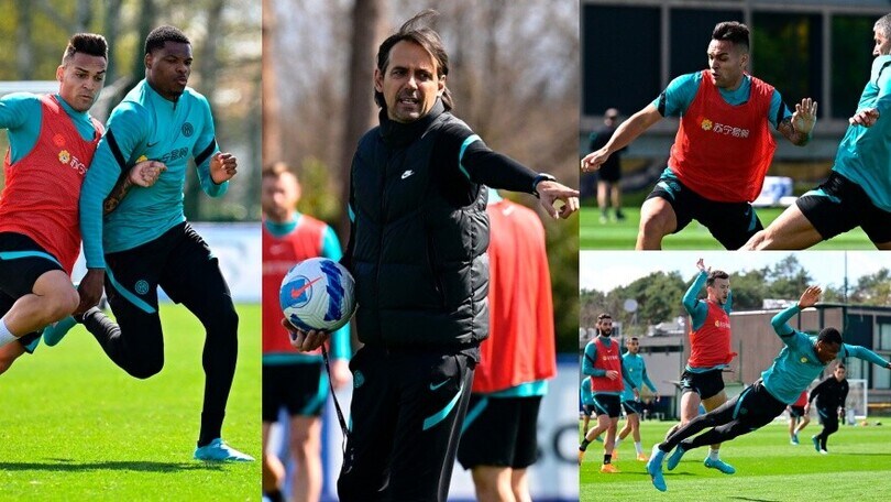 Inzaghi prepara Juve-Inter: l'allenamento nerazzurro