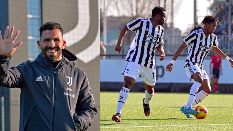 Juve, Tevez alla partita della Primavera contro il Verona