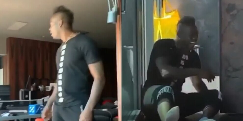 Balotelli lancia una ciabatta al fratello Enock ma...