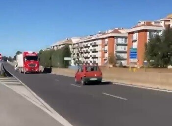 Fiat Panda contromano in tangenziale: che paura a Bari!