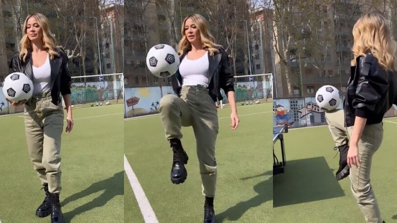 Diletta Leotta e i palleggi: quanta abilità!