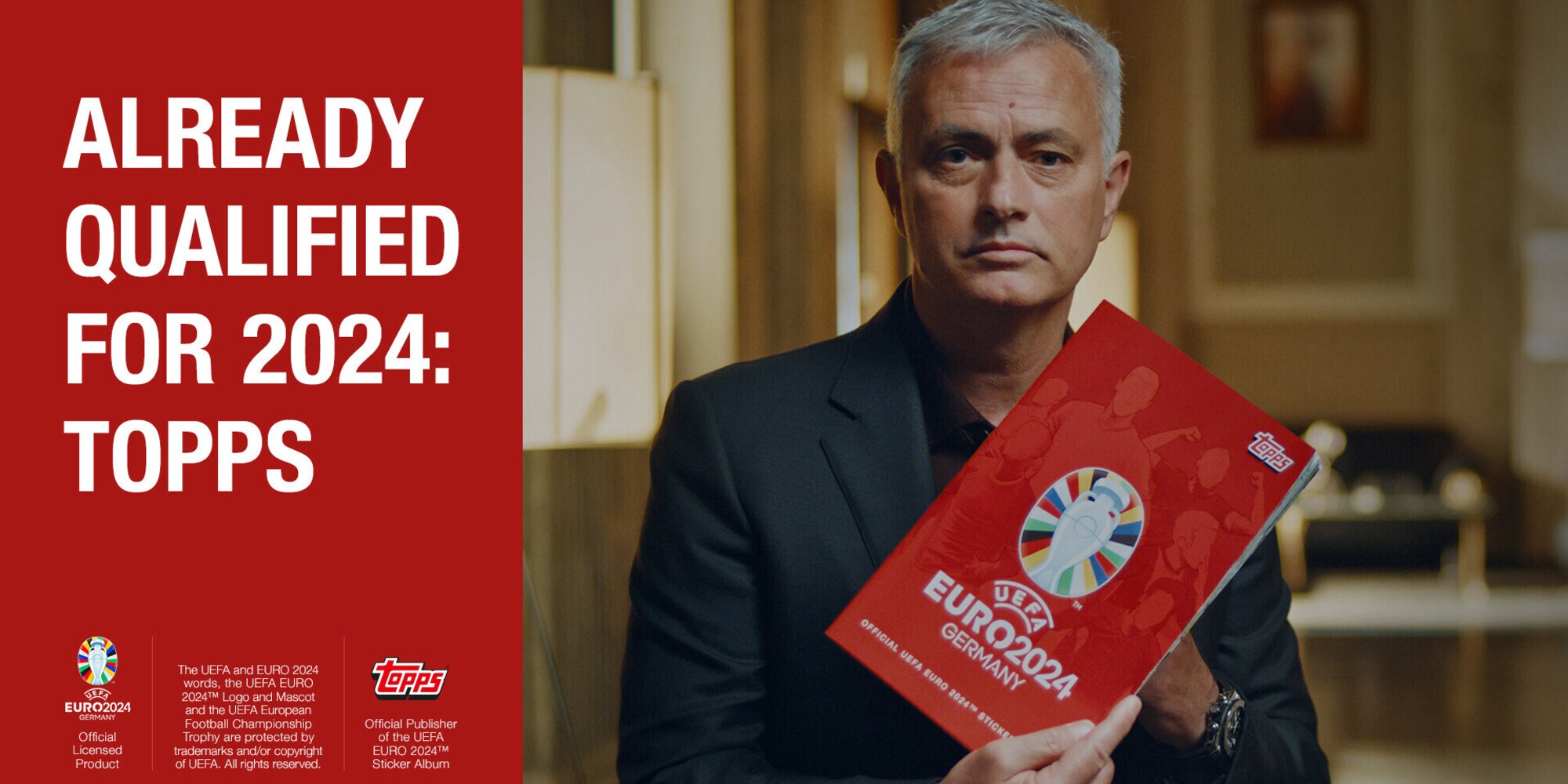 Mourinho selezionerà le figurine ufficiali degli europei per Topps
