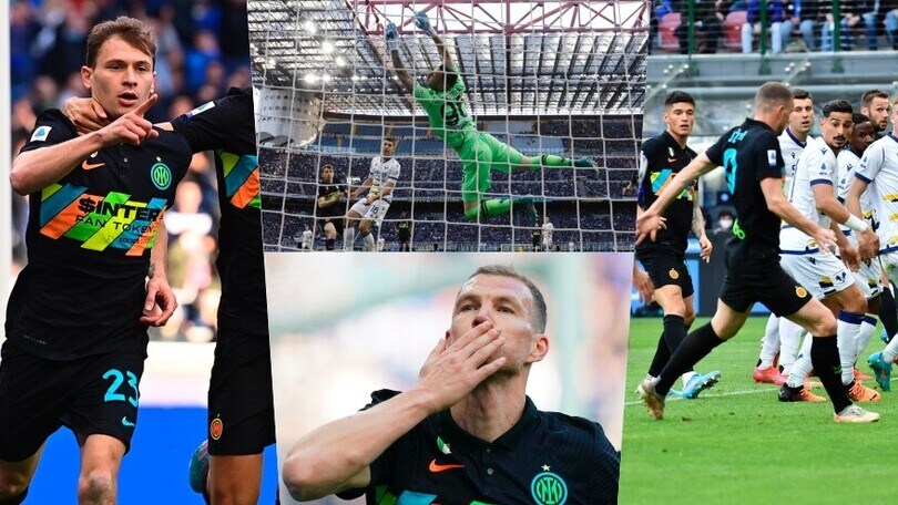 Inter, effetto Juve: anche il Verona ko con Barella e Dzeko