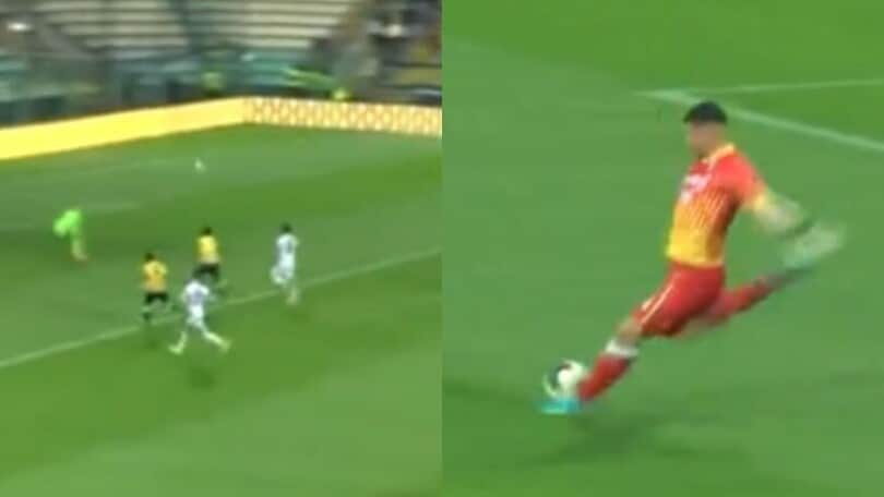 Serie C, il portiere del Modena segna il gol decisivo su rinvio