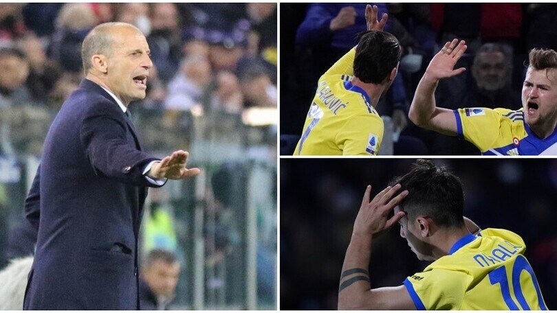 Juve di rimonta con De Ligt e Vlahovic: Allegri passa a Cagliari