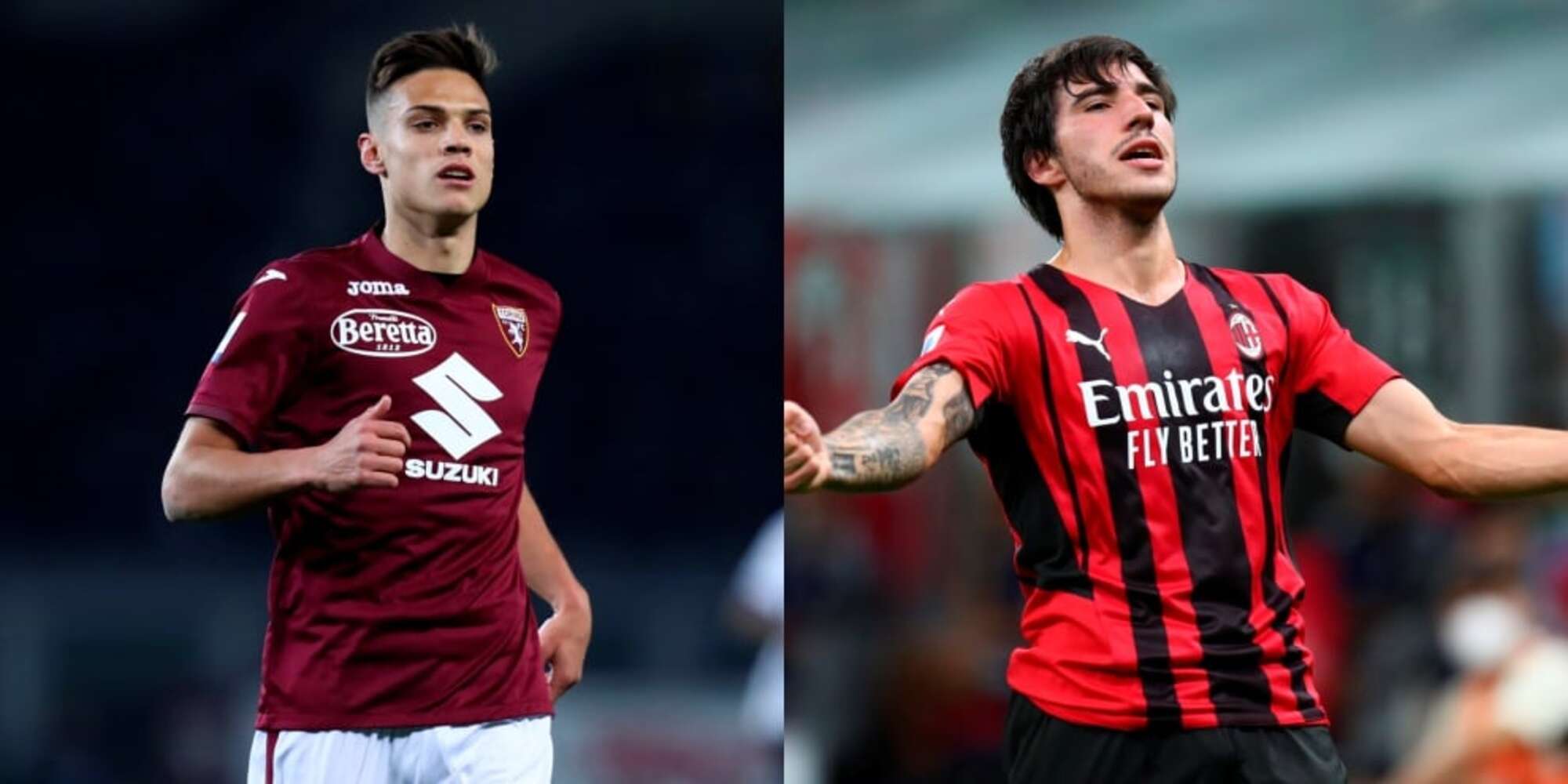 Torino-Milan: Ricci e Tonali, sguardi azzurri