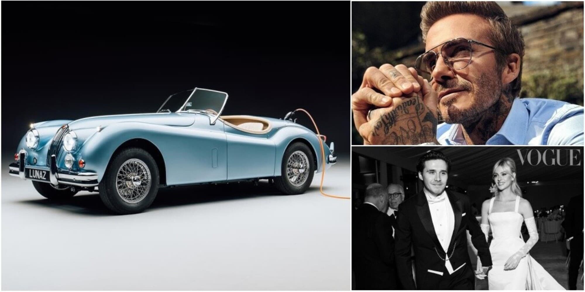 Beckham e il regalo per le nozze del figlio: una Jaguar d'epoca da 458mila euro