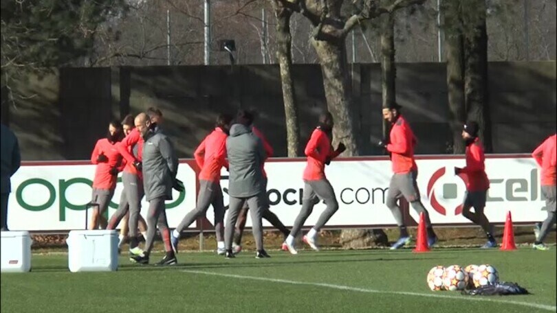 Milan, Kjaer torna ad allenarsi a Milanello