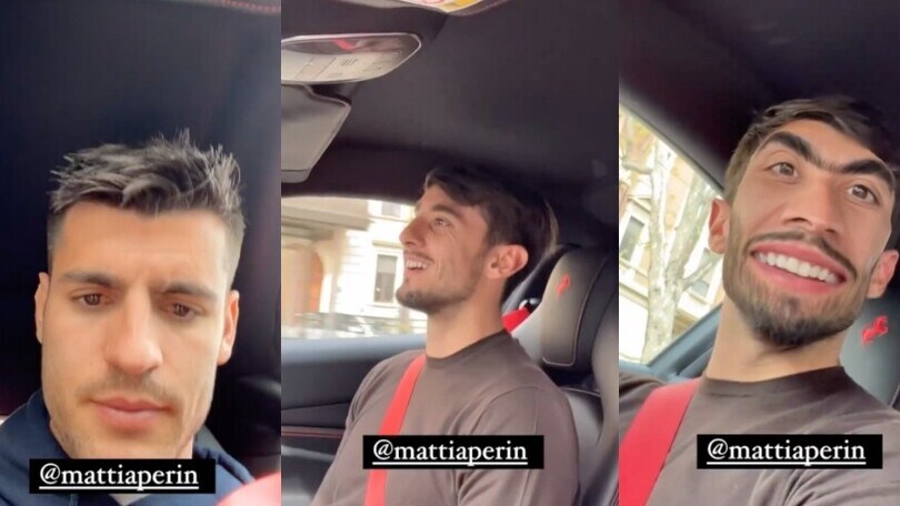 Morata prende in giro Perin: "Come sono belli i taxi a Torino"