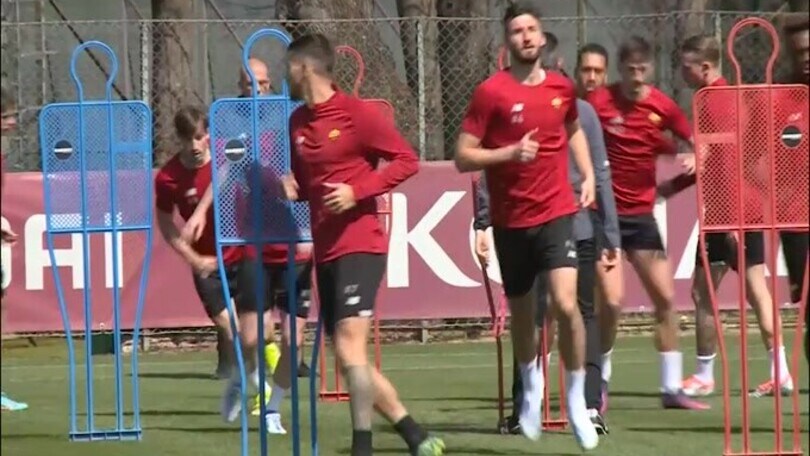 Allenamento Roma, c'è anche Mancini